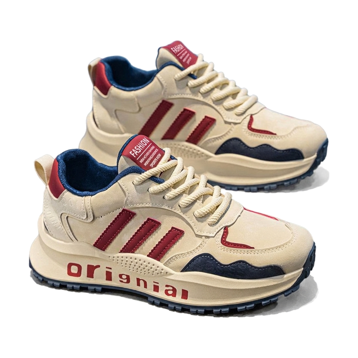 Men's Sage Green & Silver Running Shoes