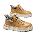 Men's Tan & Brown Platform High-Tops