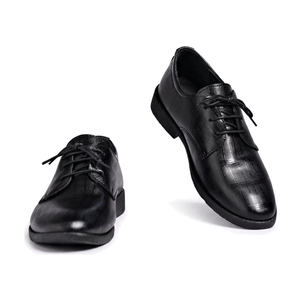Men's Classic Black, Navy & Silver Shoes