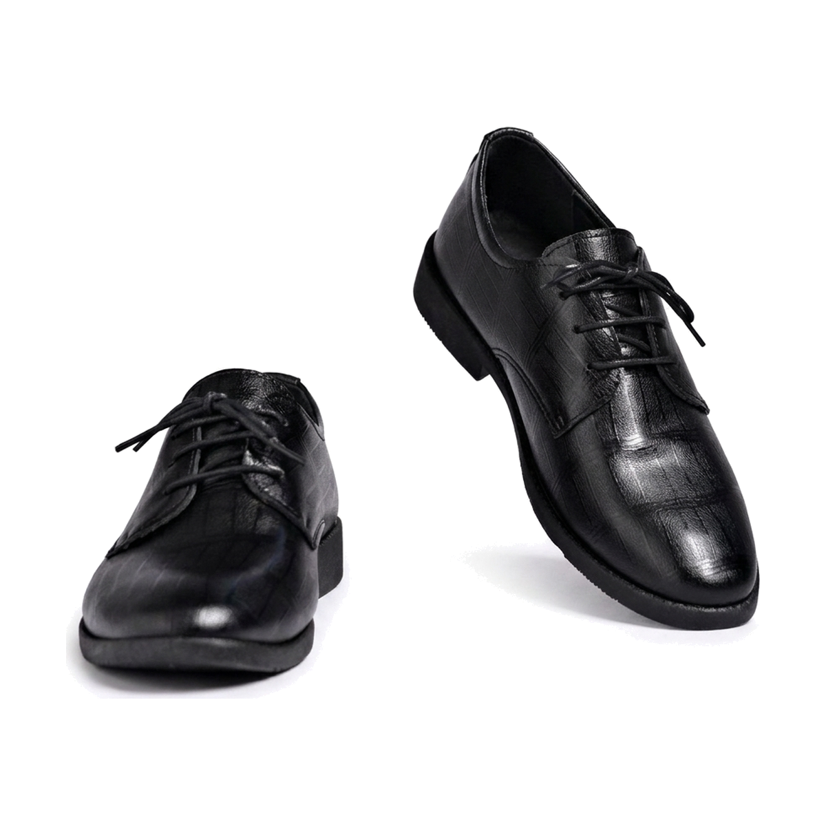 Men's Classic Black, Navy & Silver Shoes