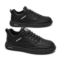 Black, Tan & Navy Men's Slip-On Sneakers