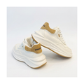Men's Cream and Navy Platform Sneakers