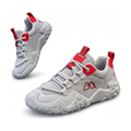 Silver, Green & Navy Men's Running Sneakers