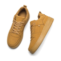 Men's Tan and Silver Retro Platform Sneakers
