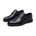 White, Black & Silver Men's Dress Shoes