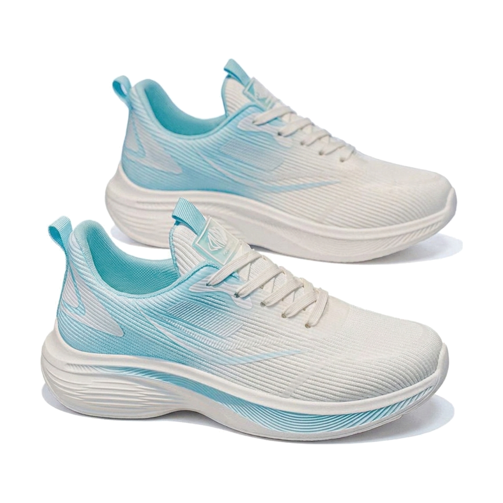 White, Silver & Cream Men's Platform Sneakers