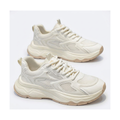 Men's White & Silver Mesh Running Shoes