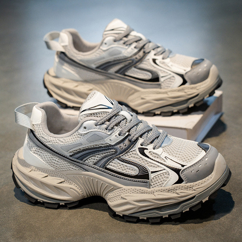 Silver & Sage Mesh Platform Sneakers