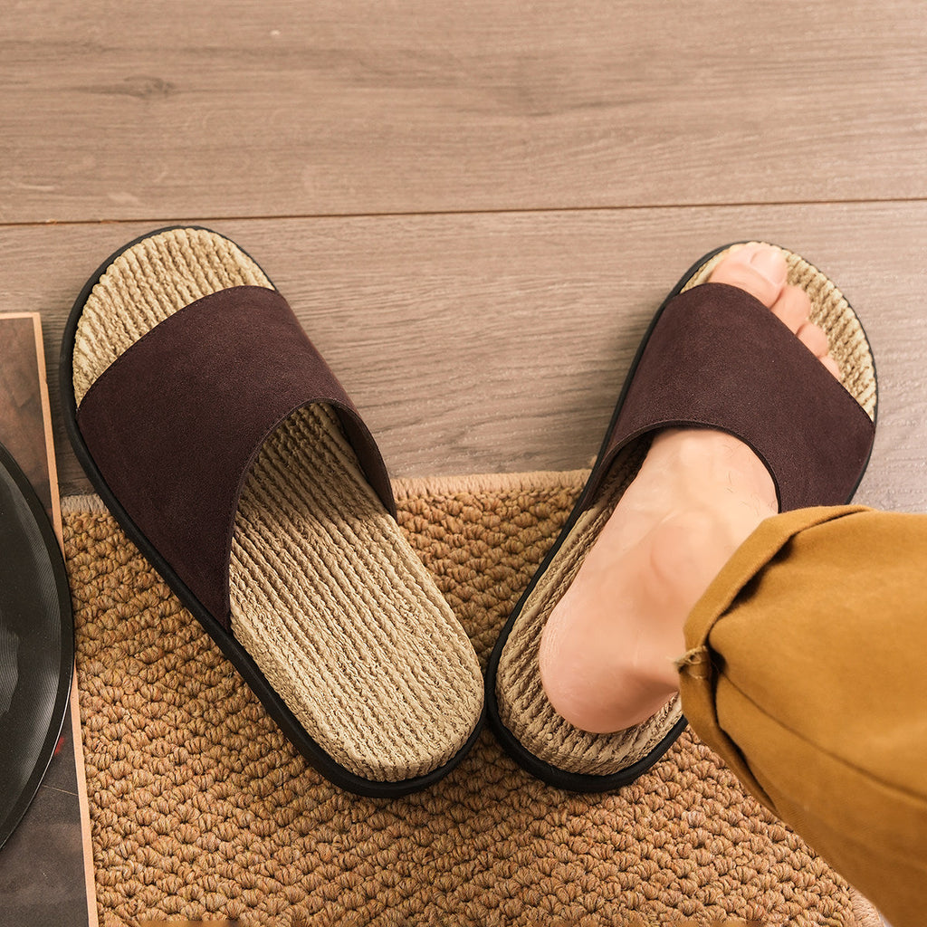 Men's Retro Backless Mules in Tan, Brown & Pink