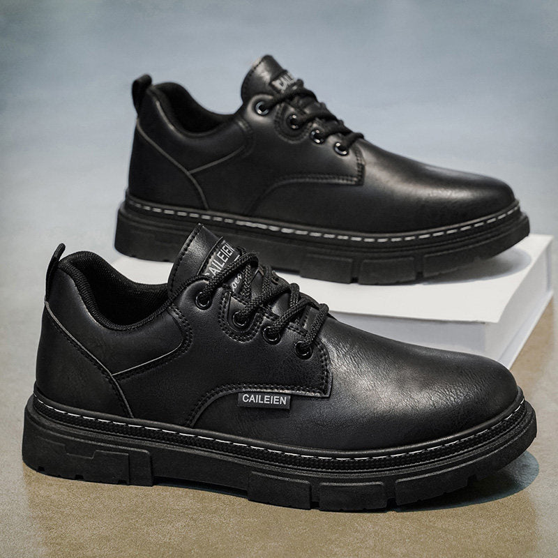 Men's Retro Dress Shoes in Black, Silver & Navy