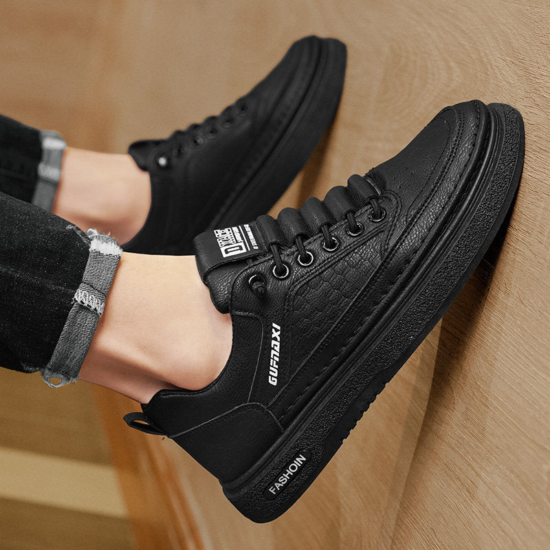 Black, Tan & Navy Men's Slip-On Sneakers