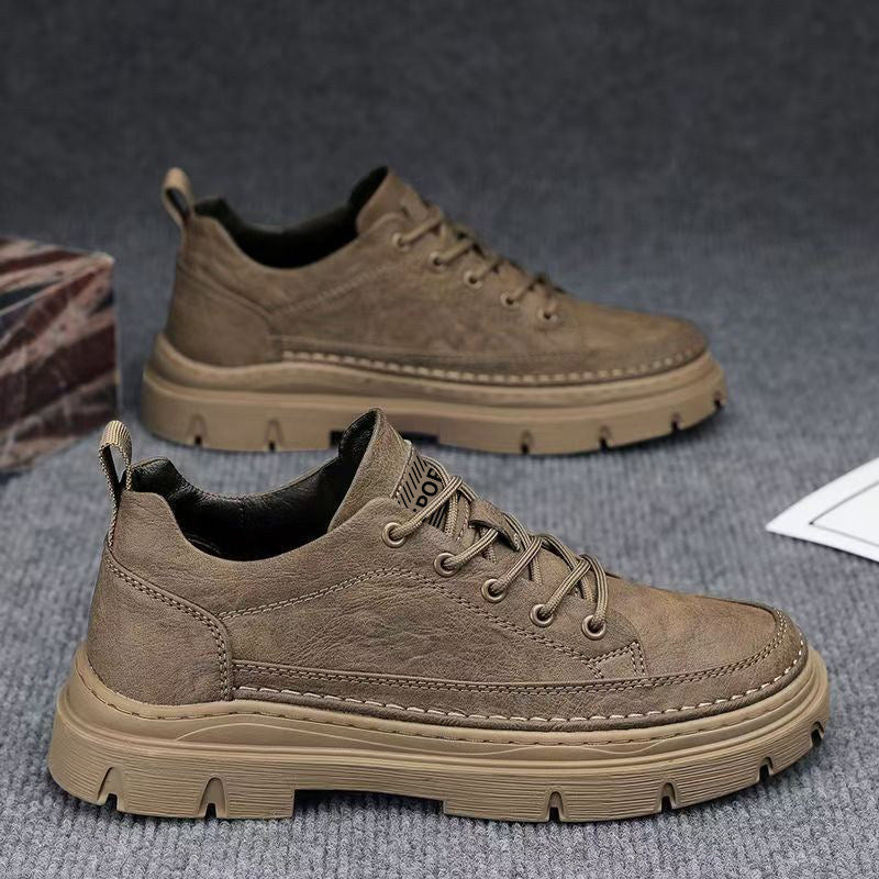 Gray, Olive & Black Men's Dress Shoes