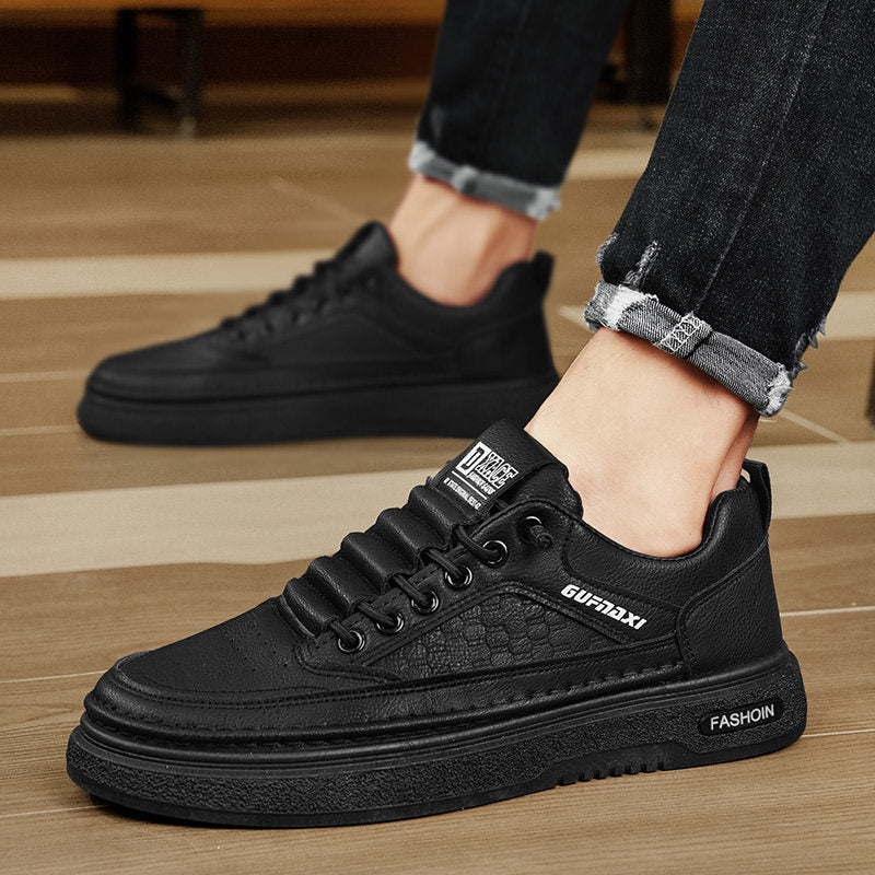 Black, Tan & Navy Men's Slip-On Sneakers