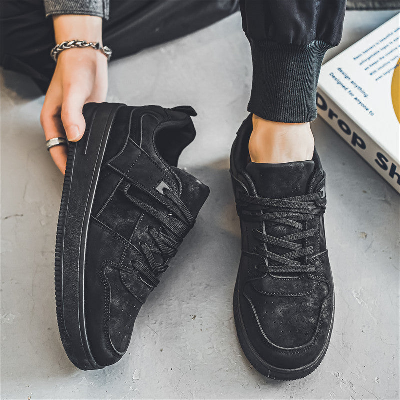 Men's Tan and Silver Retro Platform Sneakers